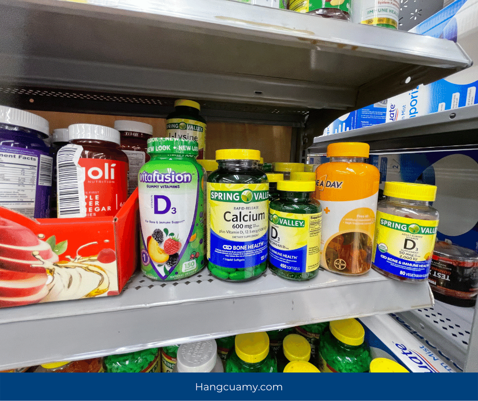 Thực phẩm chức năng tại siêu thị Walmart của Mỹ
